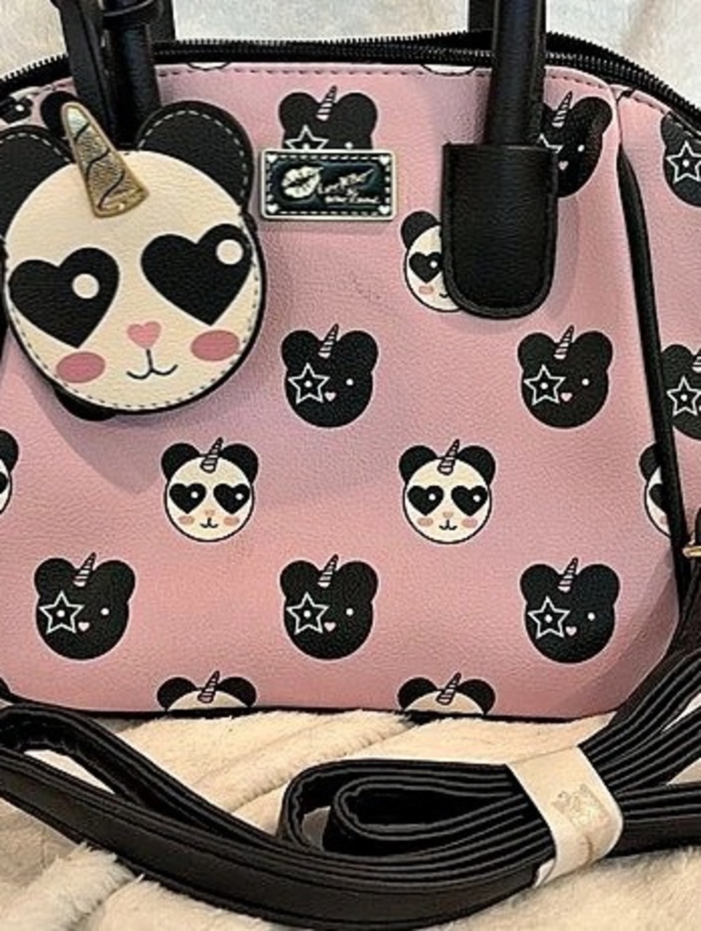 Luv Betsey by Betsey Johnson, My Melody & Kuromi Pink & Black Satchel Like New